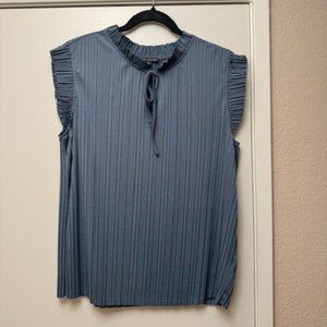 Adriana Papell Ruffled Blouse Tie Neck